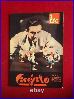 1938, Walt Disney, CINEFILO Magazine (No Label) Scarce / Vintage