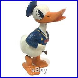 1940s WALT DISNEY ENTERPRISES Donald Duck Wind Up Toy Large Vtg