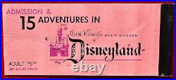 1969 Disneyland ADULT A B C D E Ticket Book SUPER VINTAGE SALE VG-NM Tickets S5