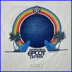 1982 Walt Disney World Epcot Center Shirt Vintage Longsleeve M L