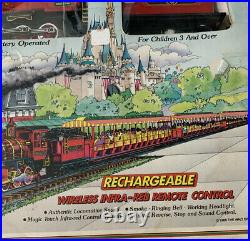 1988 Rare Vintage Walt Disney Railroad Train Set New In Box