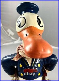 9 Antique American Composition Donald Duck Gunslinger Doll! Rare! 18027