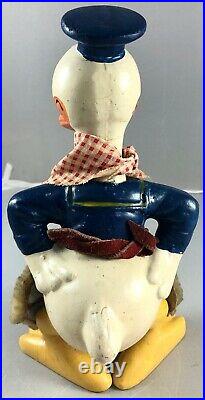 9 Antique American Composition Donald Duck Gunslinger Doll! Rare! 18027