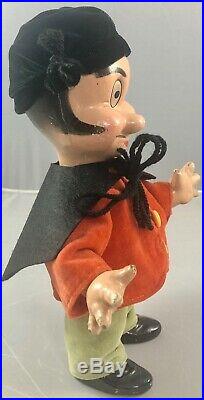 9 Antique Composition Walt Disney's Matador & Ferdinand the Bull Doll! Rare