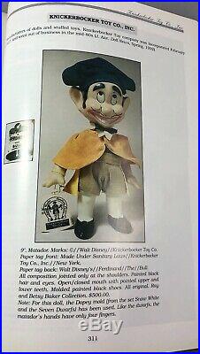9 Antique Composition Walt Disney's Matador & Ferdinand the Bull Doll! Rare