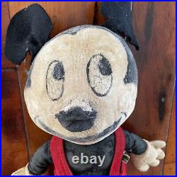 Antique Vintage Mickey Mouse Doll Disneyana Character Novelty Co. Walt Disney