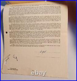 Authentic Vintage 1955 Contract Walt Disney Productions Letterhead Mickey 1