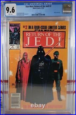 CGC 9.6 RETURN OF THE JEDI #2 NEWSSTAND? EMPEROR PALPATINE Star Wars 1983