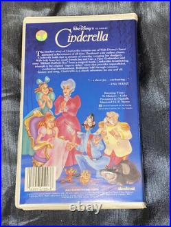 Cinderella Walt Disney Classic VHS Black Diamond Vintage A Must Have