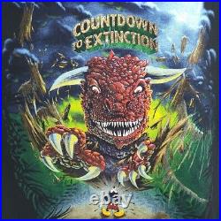Countdown To Extinction T Shirt Vintage 90s Walt Disney World Dinosaurs Size 2XL