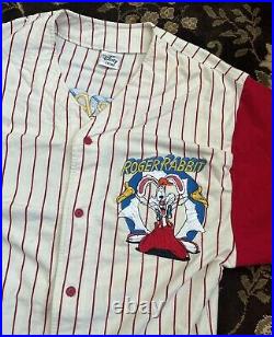 Dinsey Vintage 90s Roger Rabbit Baseball Jersey Size XL The Disney Store