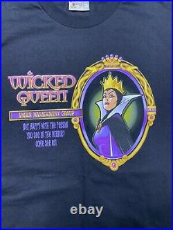 Disney Villians Vintage 90s Wicked Queen shirt Large Walt Disney Snow White NEW