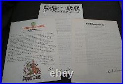 Disney World Vintage 70s Bub Thomas Original DAPPER DANS Documents and Letters