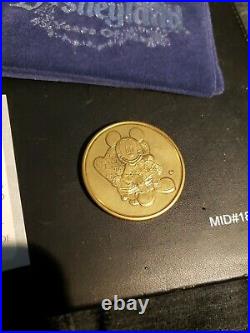 Disneyland 45 years of Magic Mickey Mouse Coin & Pouch Walt Disney Vintage