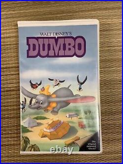 Dumbo VHS Walt Disney Black Diamond Classics Rare Pink Spine Vintage Case