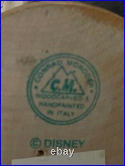 Eeyore wood carving Vintage Walt Disney collectible- Conrad Moroder (artist)