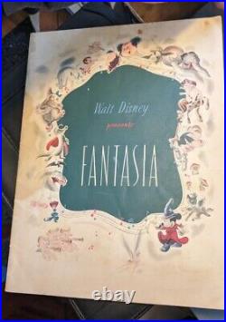 Fantasia Vintage Walt Disney Production Program 1940 Issue Date