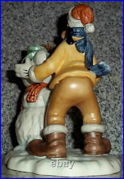 Goebel Disney Figur Goofy und Schneemann Rarität Goebel Archivstück