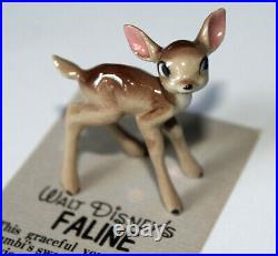 Hagen-Renaker Walt Disney Faline Fawn Bambi Miniature Figurine Card Vintage Rare