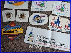 Huge lot of Walt Disney World 20th 15th Anniversary Mickey Mouse Vtg Decals