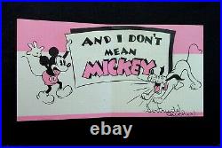 # I 719- Vintage Early 1930's Walt Disney Get Well Greeting Card Mickey Mouse