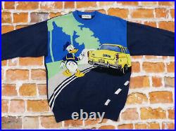 Iceberg Vintage Pullover Donald Duck Taxi Hollywood Walt Disney Size M Tip Top