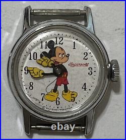 Ingersoll Mickey Mouse Walt Disney Watch Pointing Fingers, Swiss Works Great