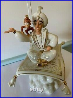LENOX Walt Disney SHOWCASE Collection ALADDIN Vintage LARGE Figurine 24ct GOLD