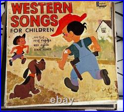 LOT of (13) Vintage Walt Disney Records (classic children's Records)