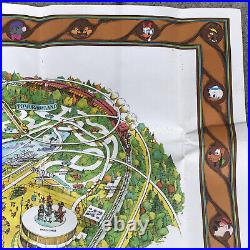 Large Vintage Walt Disney Disneyland Park Map 1979 Poster 29 X 43 Flawed