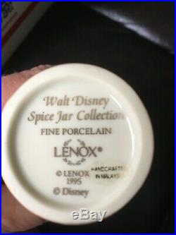 Lenox Walt Disney 24 Spice Jars Collection Vintage 1995 Fine Porcelain Complete