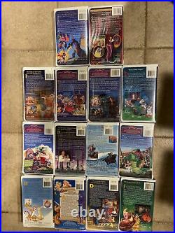 Lot Of 14 Walt Disney Masterpiece Collection Videos VHS Tapes Vintage Movies