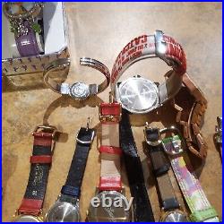 Lot Of 17 Original Vintage MICKEY MOUSE POOH TINKERBELL WATCHES WALT DISNEY