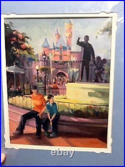 Lot Of 3 New Rare & Vintage Disneyland Lithos Mickey Mouse & Walt