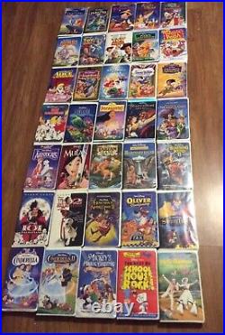Lot Of Rare! Vintage Walt Disney (VHS Tapes Movies) All Disney Classic Hits