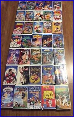 Lot Of Rare! Vintage Walt Disney (VHS Tapes Movies) All Disney Classic Hits