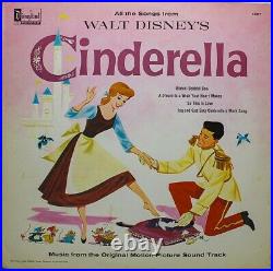 Lot of 10 Vintage Walt Disney's Disneyland Vinyl Records 1950's -1960's