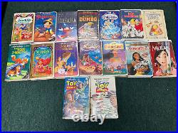 Lot of Vintage Walt Disney Animation VHS Tapes FREE SHIPPING PLEASE PLEASE BUY