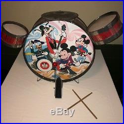 Mickey Mouse Club Drum Set Vintage 1960's Rare Walt Disney Children's Toy Kit