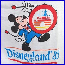 Mickey Mouse Disneyland T Shirt Vintage 80s 1986 Raglan Made In USA Medium NEW