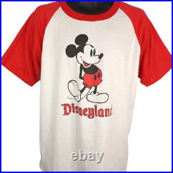 Mickey Mouse Disneyland T Shirt Vintage 80s Walt Disney Made In USA Size XL