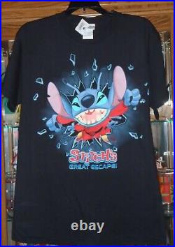 NEW Rare Vintage Walt Disney World Stitch's Great Escape T Shirt Size M with Tag