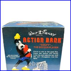 NEW Vintage 1981 Walt Disney Goofy The Soccer Player Action Bank