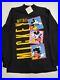 NWT Vintage Walt Disney Mickey Mouse Black Long Sleeve Mockneck Shirt Medium