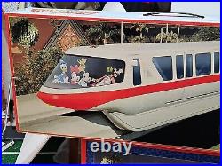 New Vintage Walt Disney World Rare Monorail RED Playset NEW USED