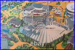 ORIGINAL 1968-vintage (Paper) Walt Disney Prod. DISNEYLAND Magic Kingdom MAP