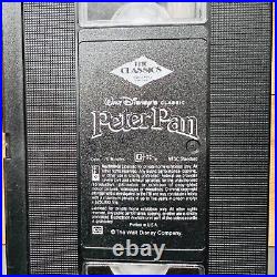 Peter Pan VHS Tape Walt Disney Black Diamond Classic Original Vintage