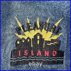 Pleasure Island Opening Team 1989 Denim Jacket Coat Vintage Walt Disney World L