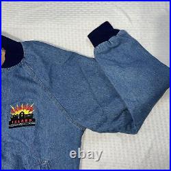 Pleasure Island Opening Team 1989 Denim Jacket Coat Vintage Walt Disney World M