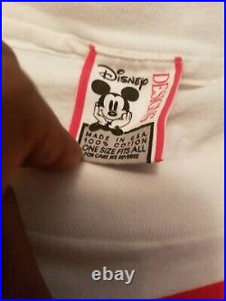 RARE VTG Walt Disney World Epcot Center All Over Print Mickey mouse T-Shirt USA